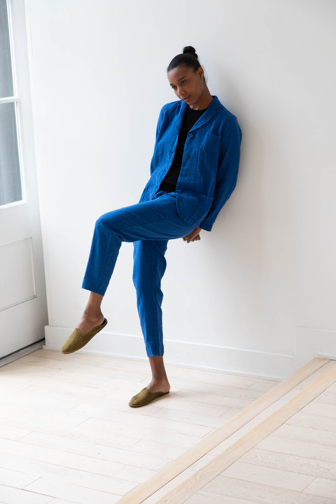 Manuelle Guibal | Simple Pantalon in Cobalt Plouf