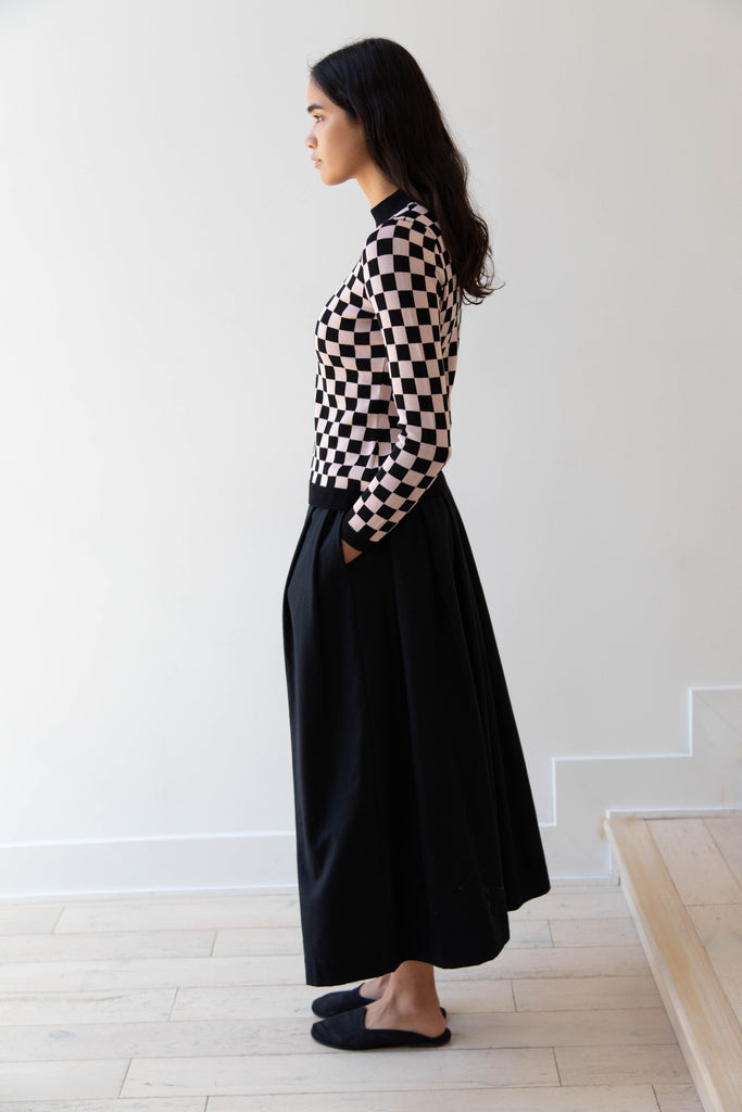 Une Heures ZouZou Silk Check Top