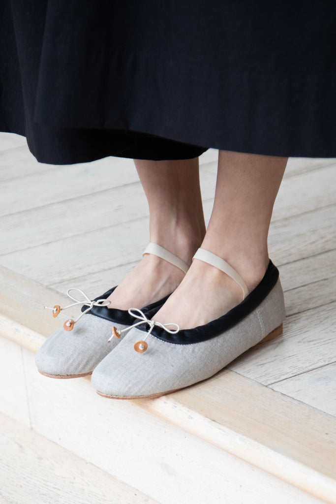 Rosa Mosa Ballerina Flat in Natural
