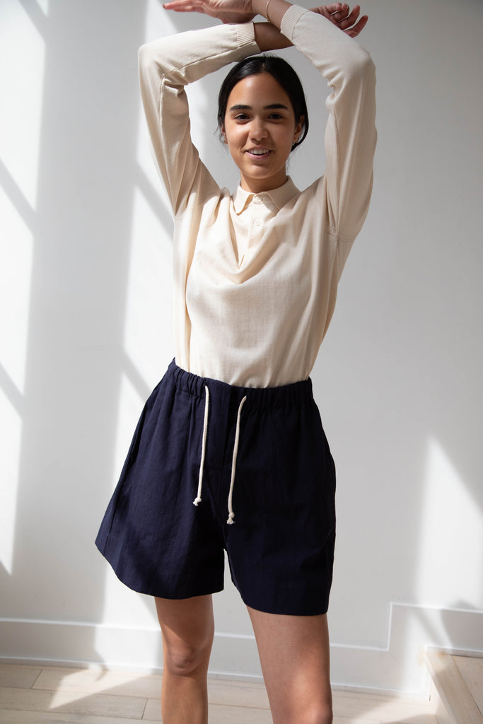 Anderson Anderson Polo Top in Natural