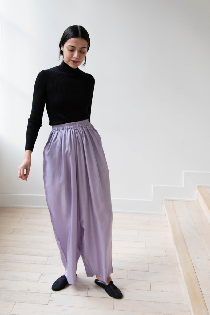 Anaak Thali Cocoon Pants in Lavender Silk