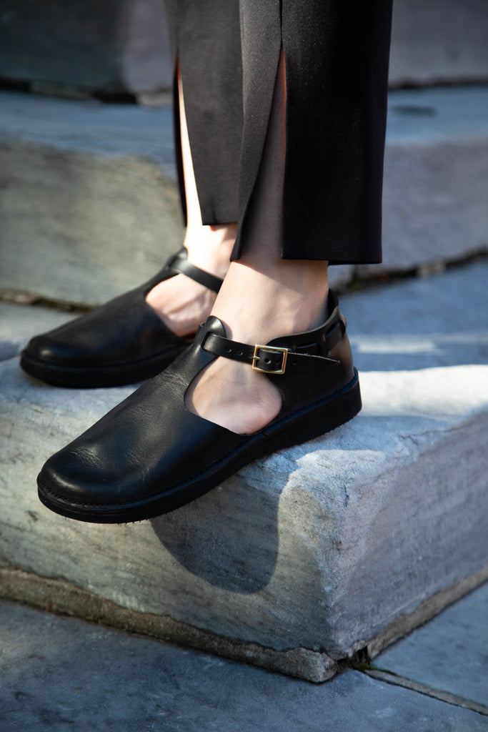 Aurora Shoes T-Strap in Black