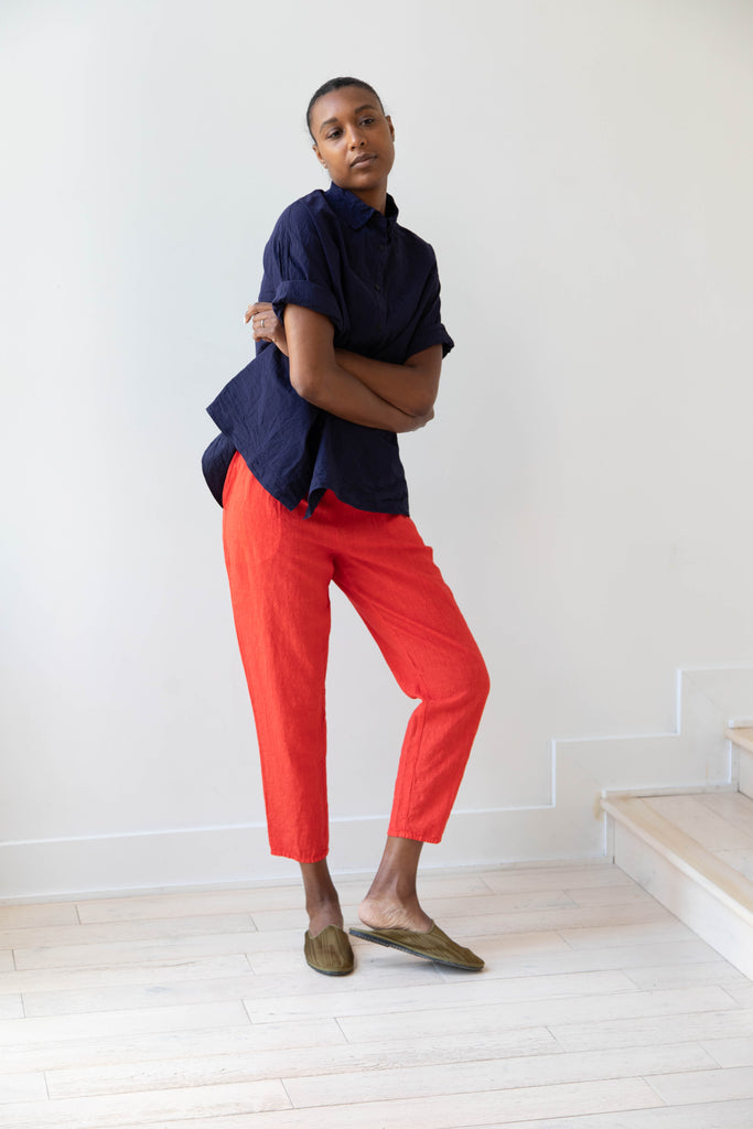 Manuelle Guibal | Simple Pantalon in Bright Red