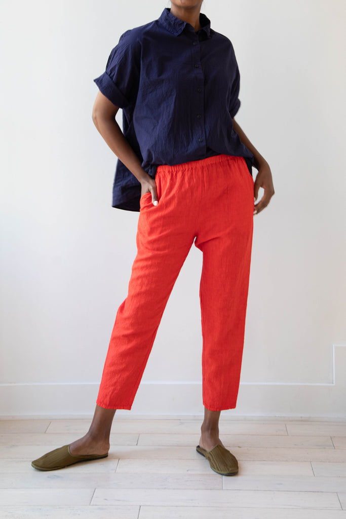Manuelle Guibal | Simple Pantalon in Bright Red