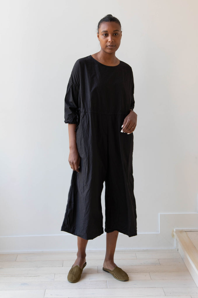 Album di Famiglia | Round Neck Jumpsuit TC in Black