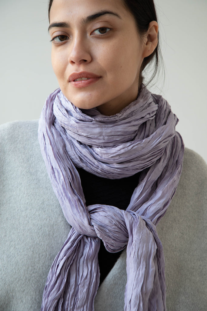 Anaak Nirra Silk Scarf in Lavender