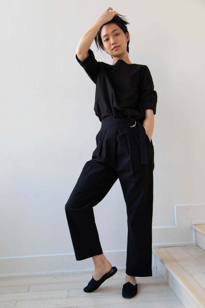 Barena Venezia | Sardrina Pant in Black Seersucker