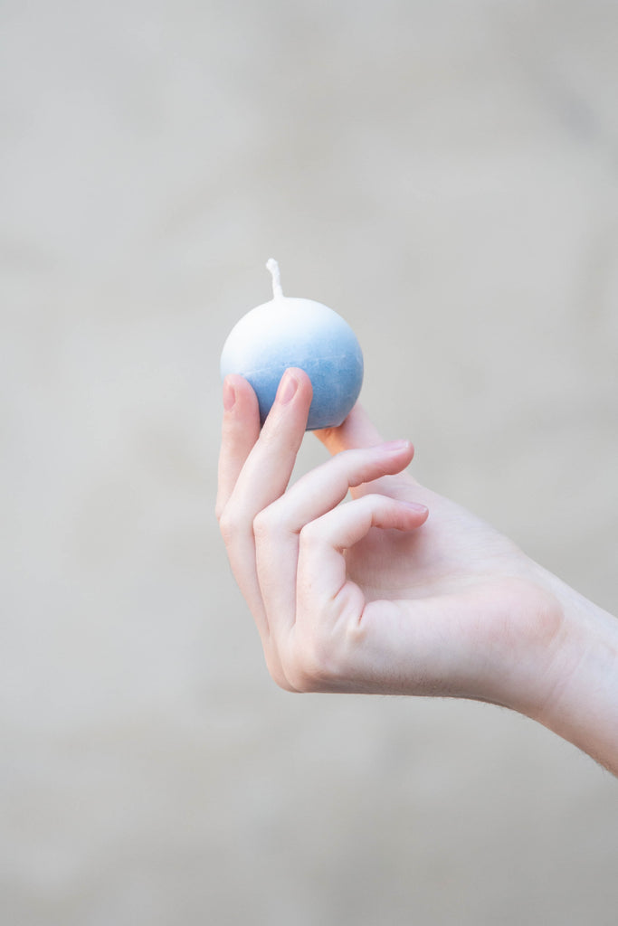 Blue Pearl Candle