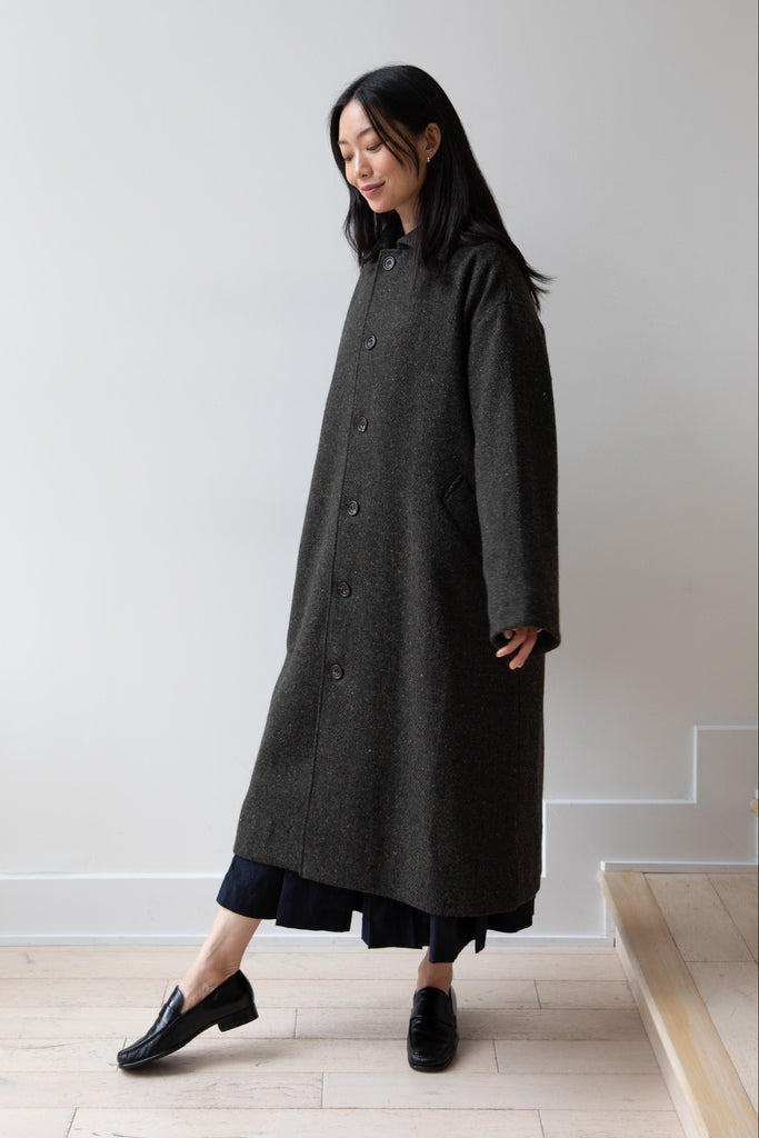 Samuel Snider | Helenus Coat in Deep Loden Tweed