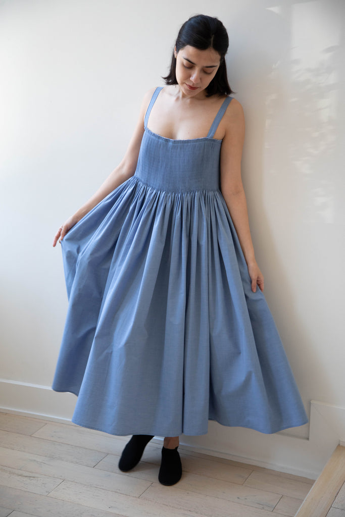 Renata Brenha | Gal Dress in Blue Cotton
