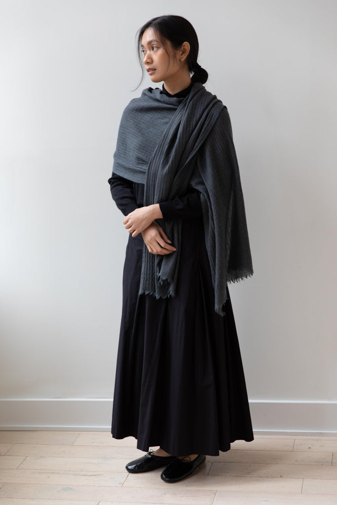 Norlha | Prince Herringbone Scarf in Storm Blue