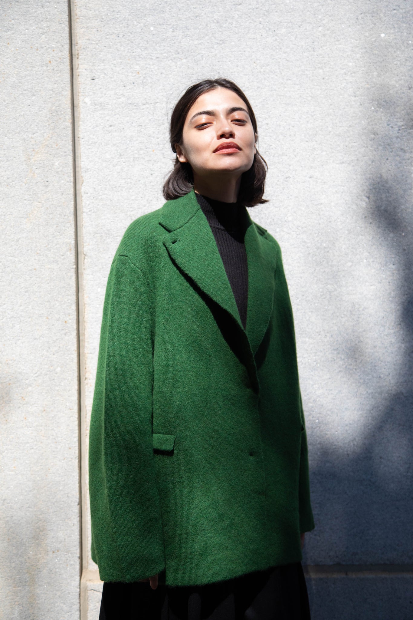 Boboutic | Double Passion Short Coat in Green