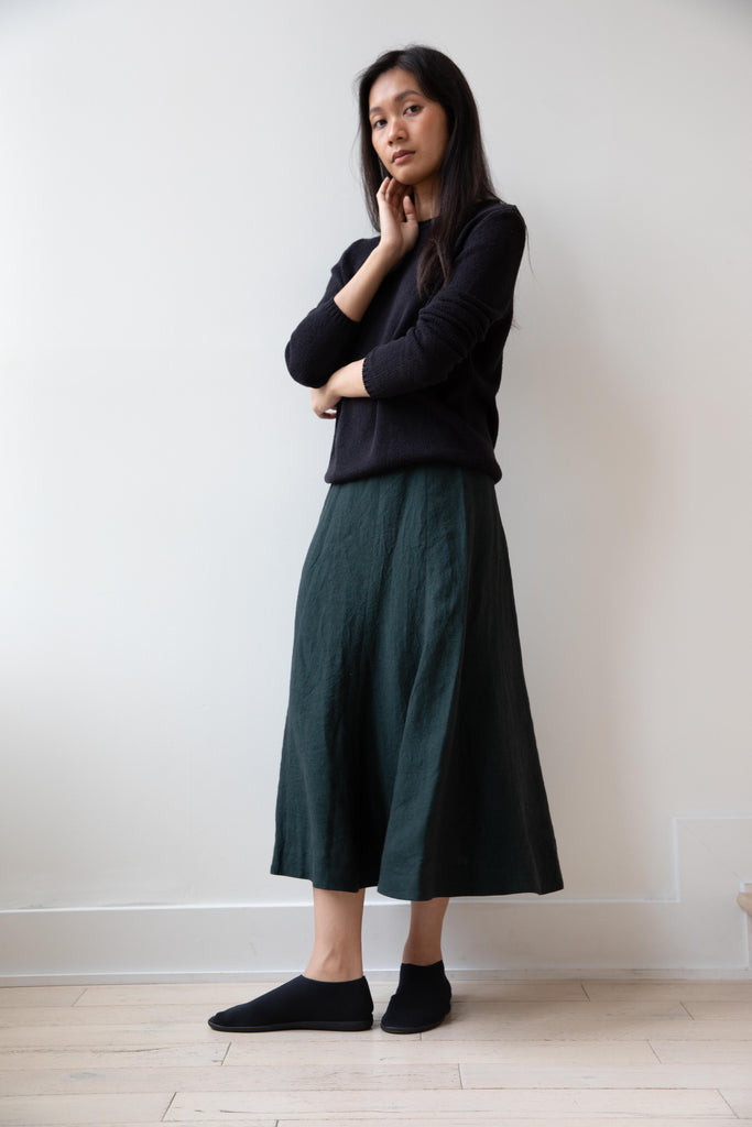Seventyfive | Fishtail Skirt in Spruce Green