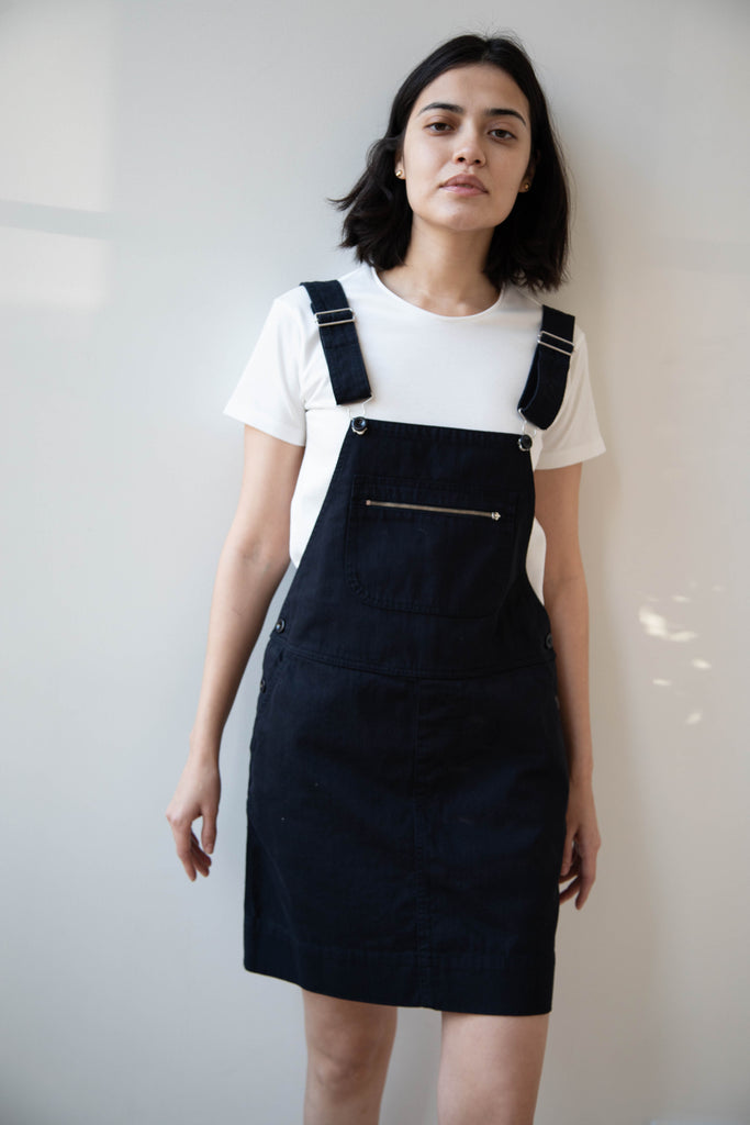 Nothing Written | Toffe Cotton Overall Dress in Dark Navy