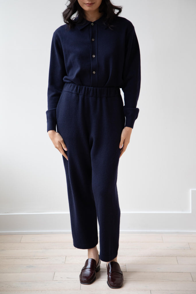 Arts & Science | Simple Easy Knit Cashmere Pants in Navy