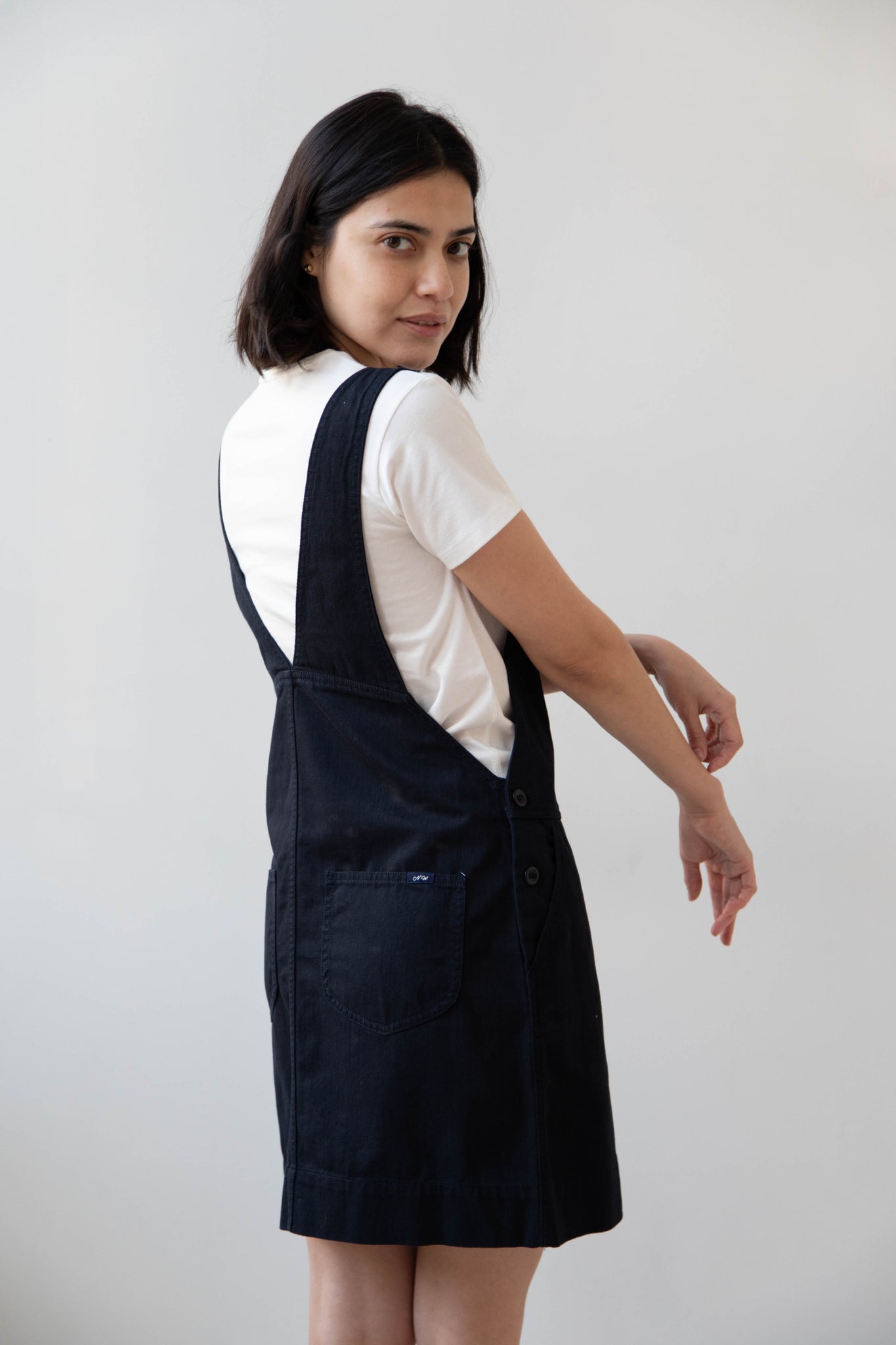 Nothing Written | Toffe Cotton Overall Dress in Dark Navy Nothing Written | Toffe Cotton Overall Dress in Dark Navy