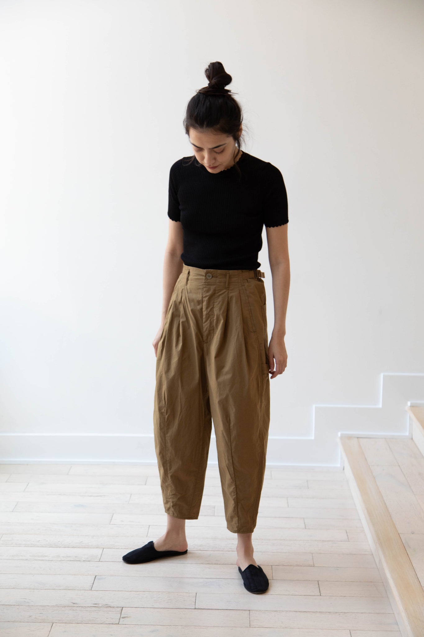 Aseedonclöud | Embroidered Trousers in Beige