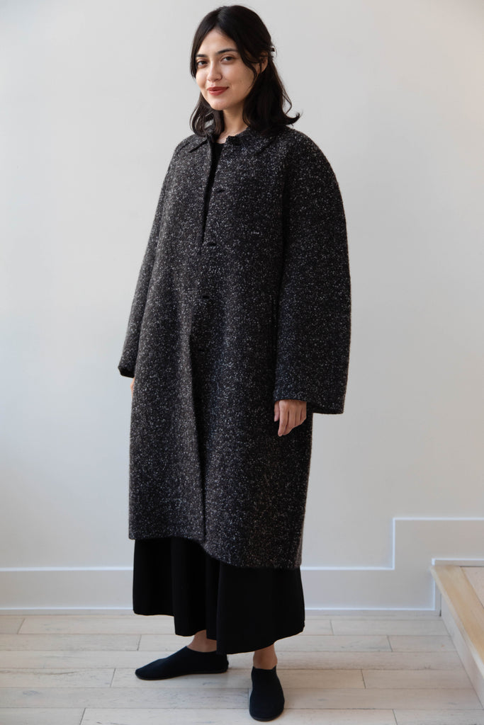 Boboutic | Canvas Lined With Love Coat in Black Mix