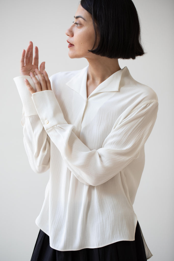 Wright & Doyle | Joyce Shirt in Bone Silk