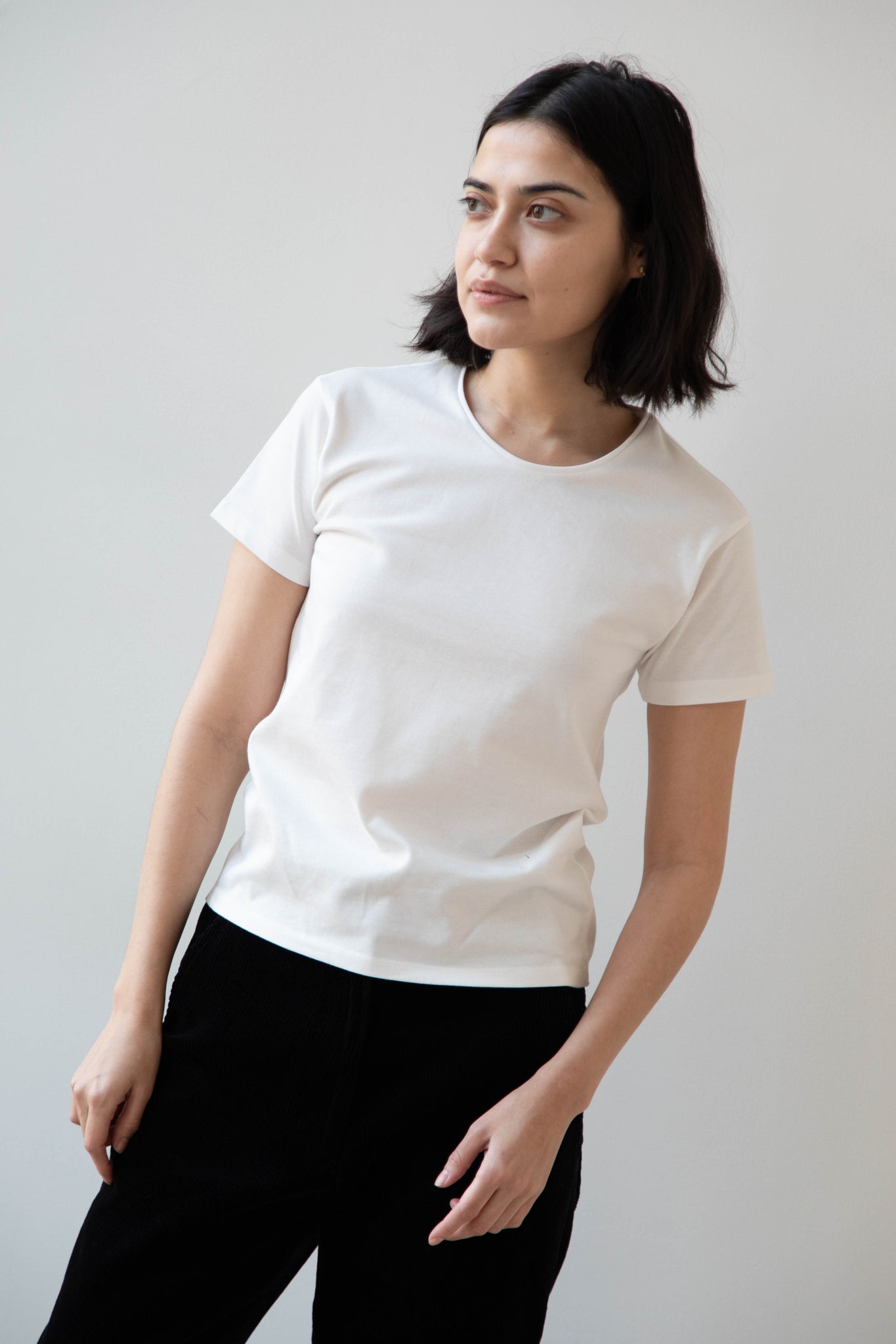 Le 17 Septembre | Round Neck T-Shirt in White