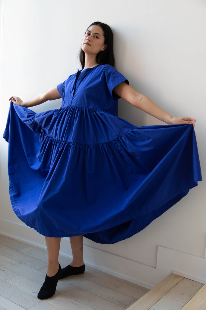 Fabiana Pigna | Altamira Dress in Indigo Cotton