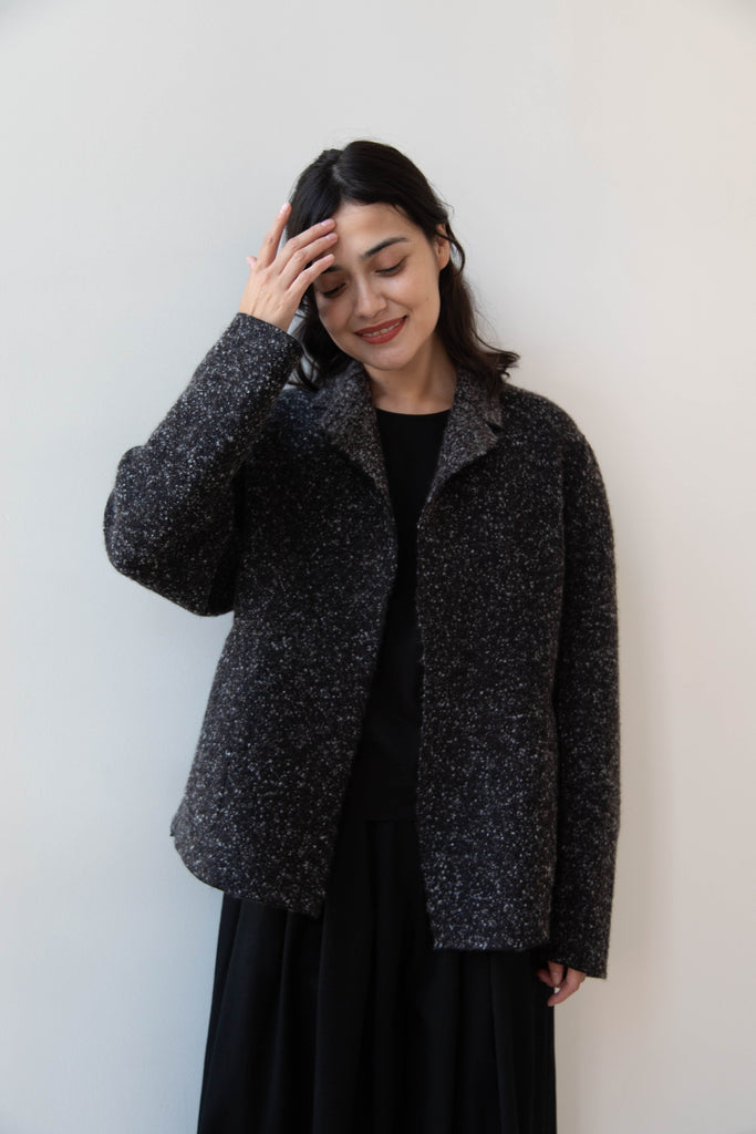Boboutic | Canvas Lined With Love Jacket in Black Mix