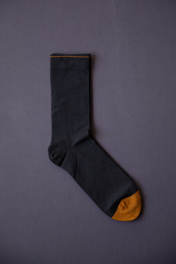 Bonne Maison | Charcoal & Gold Socks