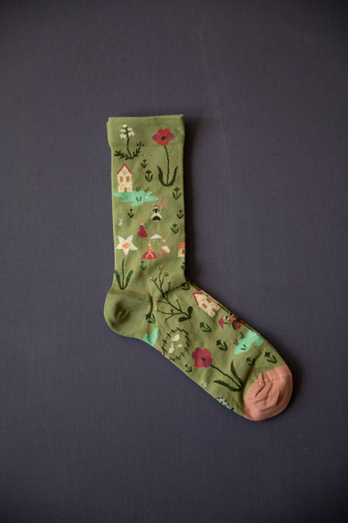 Bonne Maison | Green Jardin Socks