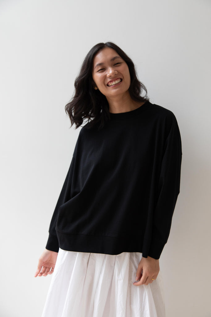 Laboratory | Dropsleeve Utility Pullover in Black