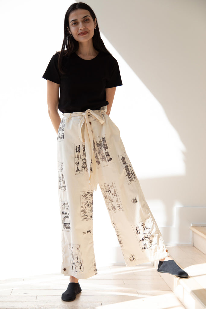 Aleksandr Manamïs | Summer Trousers in Architectural Ornaments