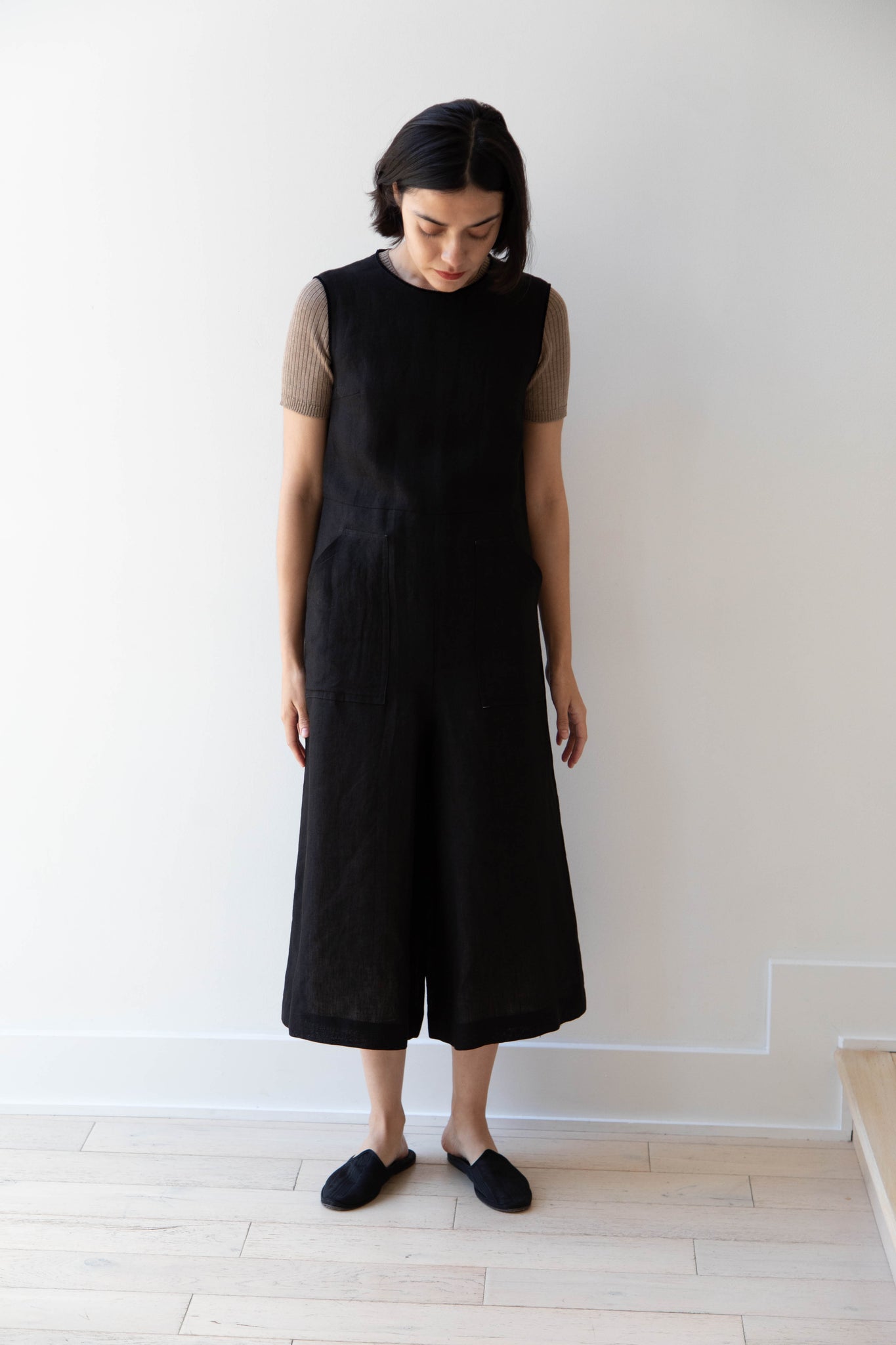 Old Man's Tailor | Linen Jumpsuit in Black