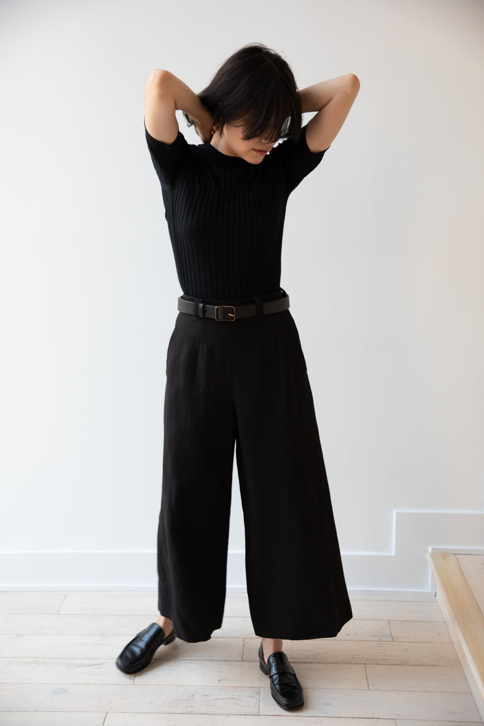 Margaret Howell | Flat Front Culottes in Black