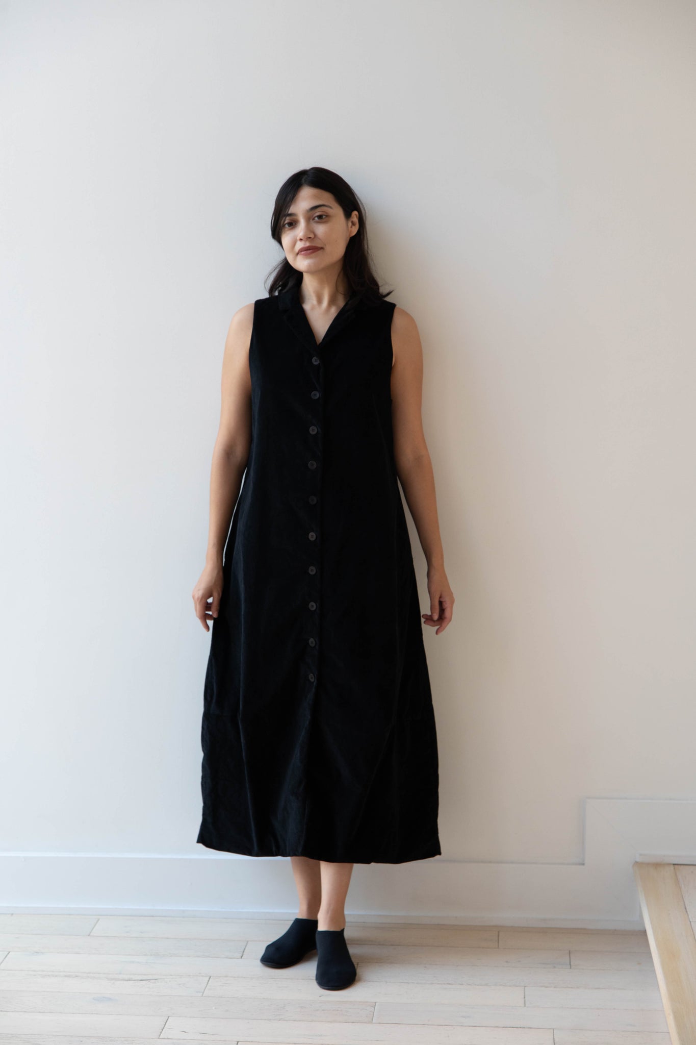 rennes Album di Famiglia | Velvet Long Sleeveless Dress in Black rennes Album di Famiglia | Velvet Long Sleeveless Dress in Black