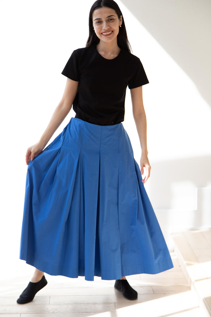 Unisecon | Rayna Pants in Blue Poplin