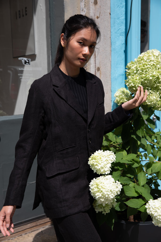 Seventyfive | Peaking Blazer in Onyx