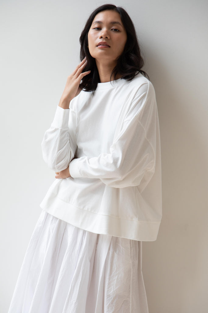Laboratory | Dropsleeve Utility Pullover in White
