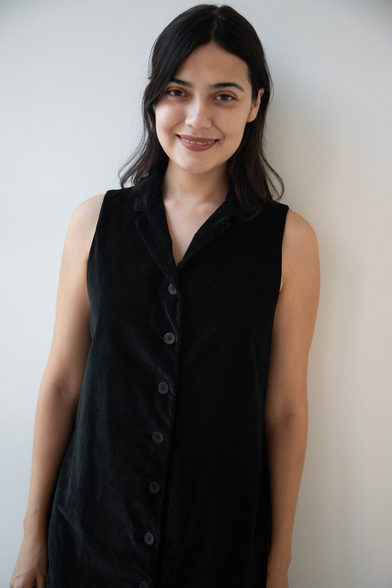 Album di Famiglia | Velvet Long Sleeveless Dress in Black Album di Famiglia | Velvet Long Sleeveless Dress in Black