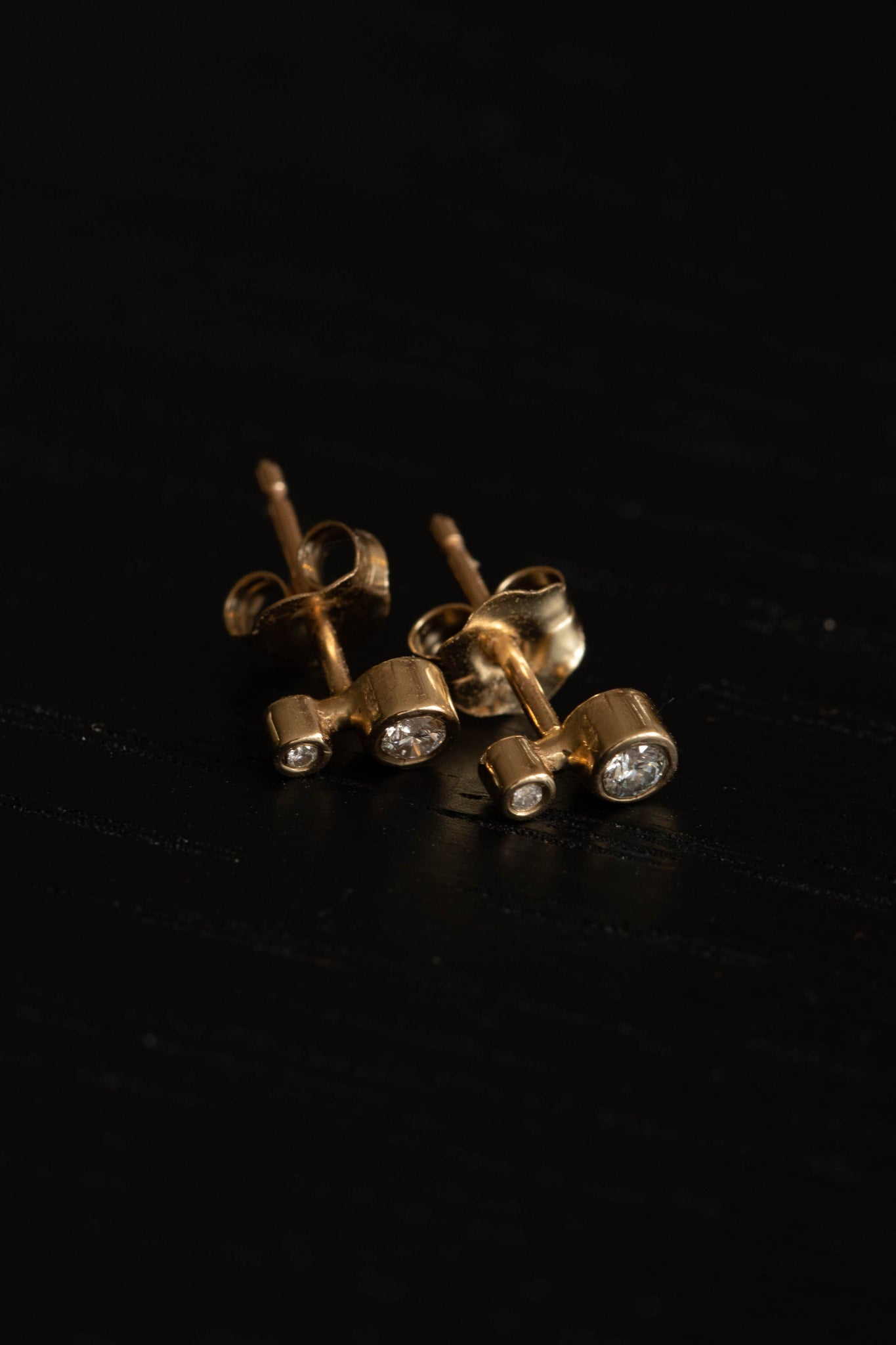 Quarry | Small Reyle Earrings in Gold & Diamonds