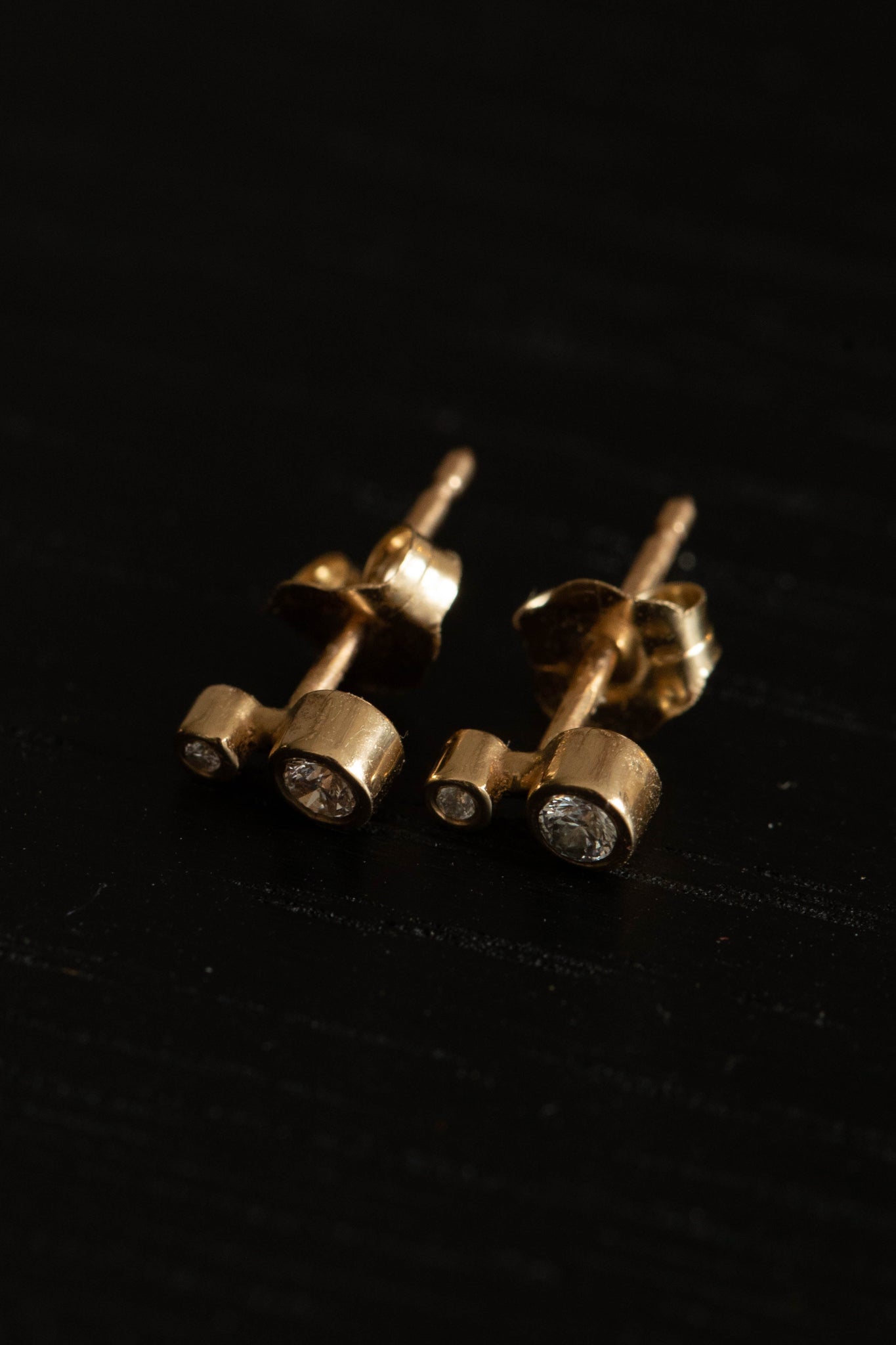 Quarry | Small Reyle Earrings in Gold & Diamonds