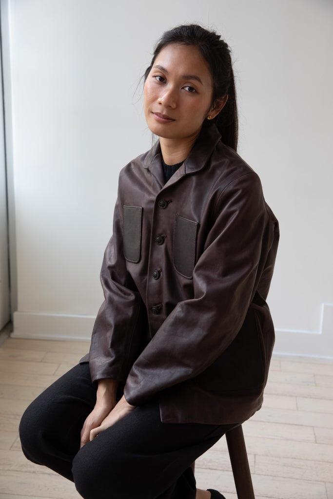 The Backward Vendor | Safari Jacket in Aubergine
