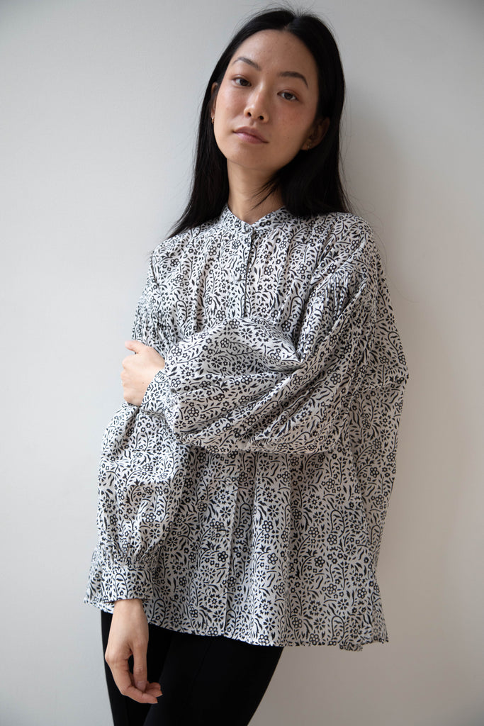 Maison de Soil | Floral Block Print Shirt