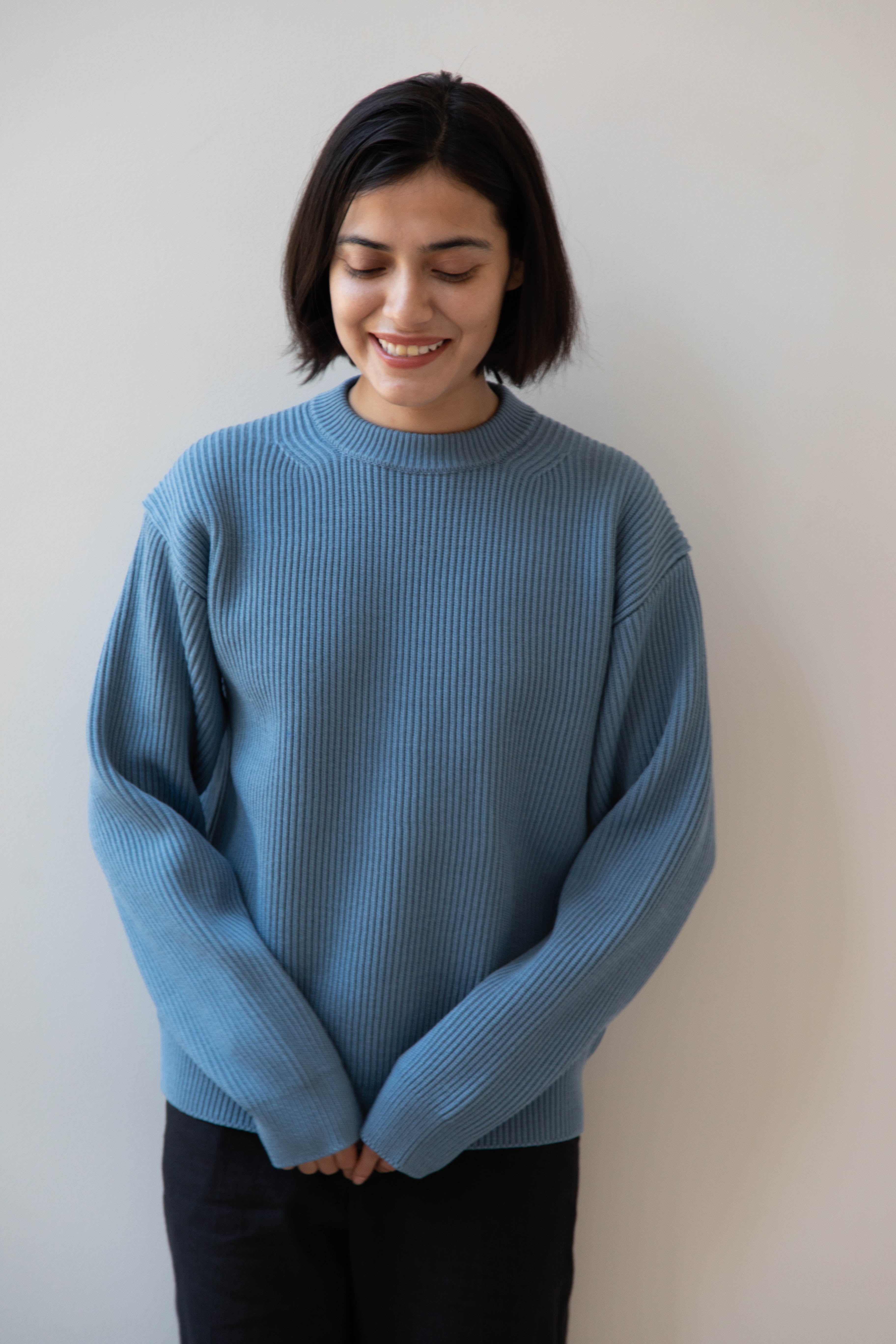 rennes — Auralee | French Merino Rib Knit Pullover