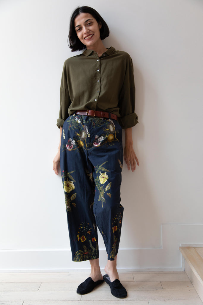 Aleksandr Manamïs | Etuide Cropped Pants in Natura Bleu