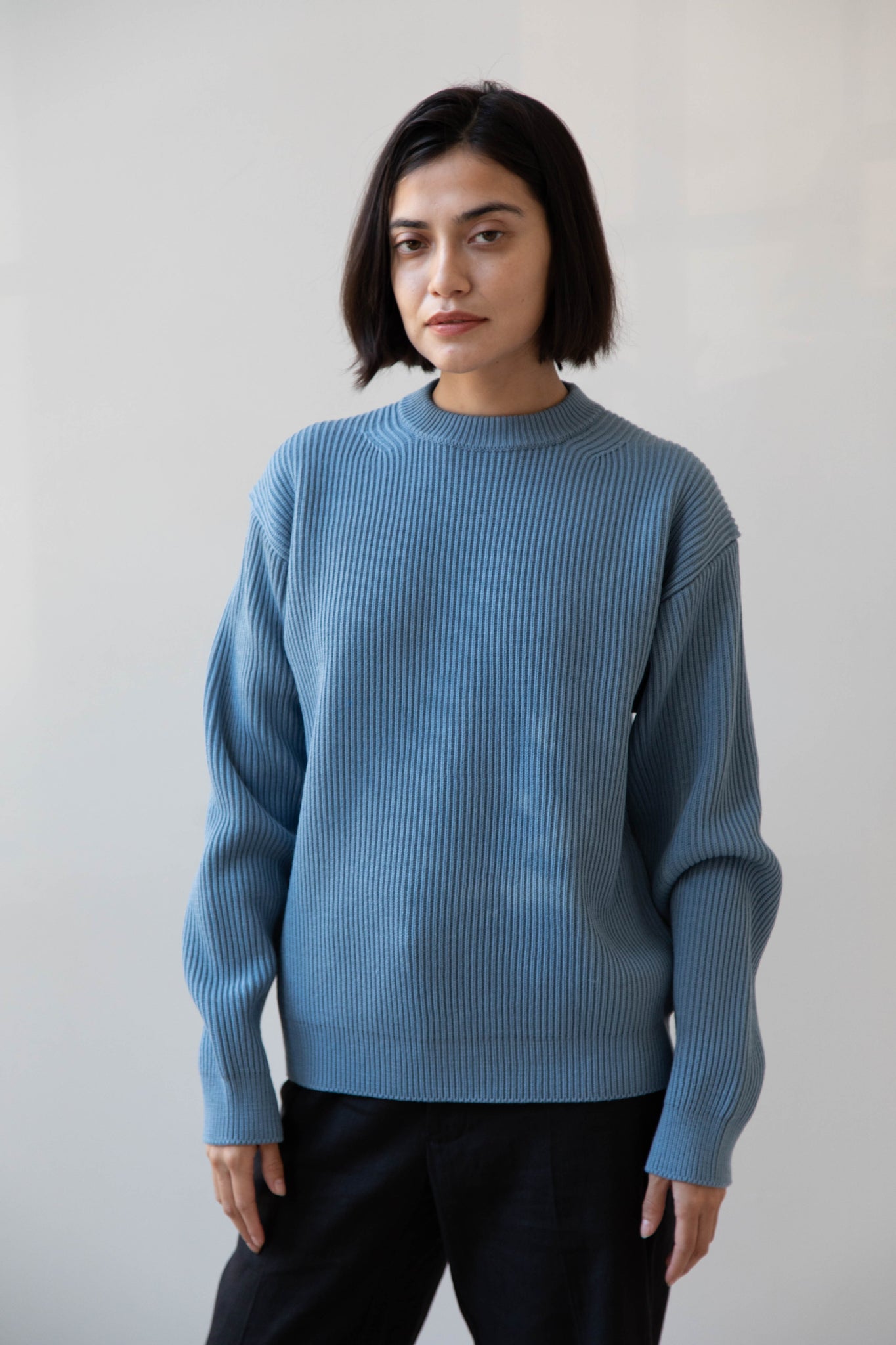 Auralee | French Merino Rib Knit Pullover