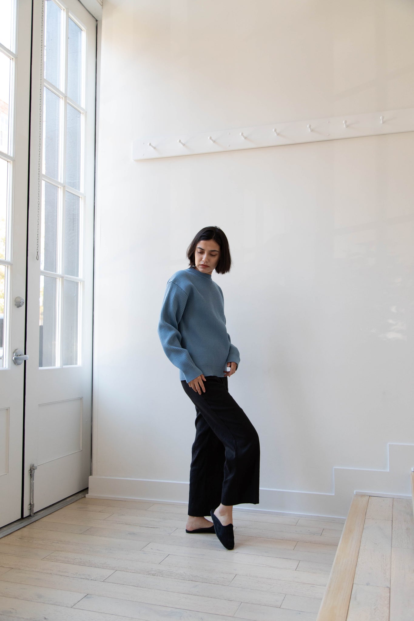 rennes — Auralee | French Merino Rib Knit Pullover