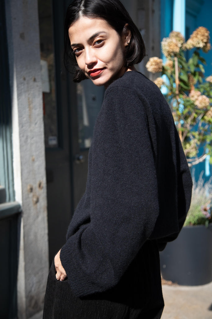 Boboutic | Cashmere Silk Sweater in Black