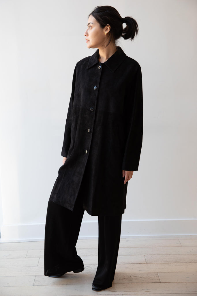 Nothing Written | Ness Suede Coat in Black