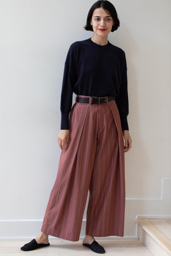 Wright & Doyle | Cotton Kassell Trouser in Pompeian Stripe
