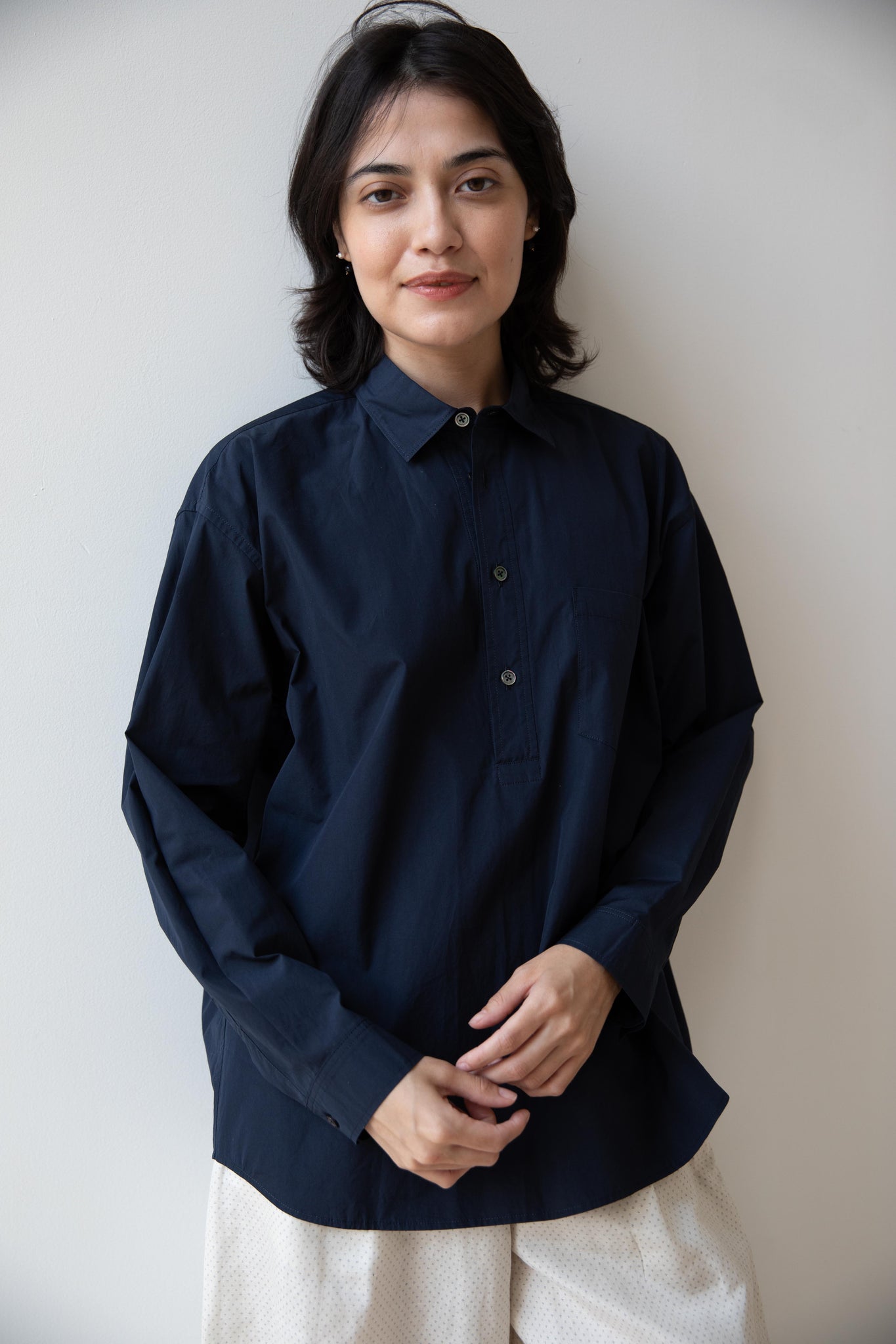dress shirt pullover Seersucker Button Down Pullover