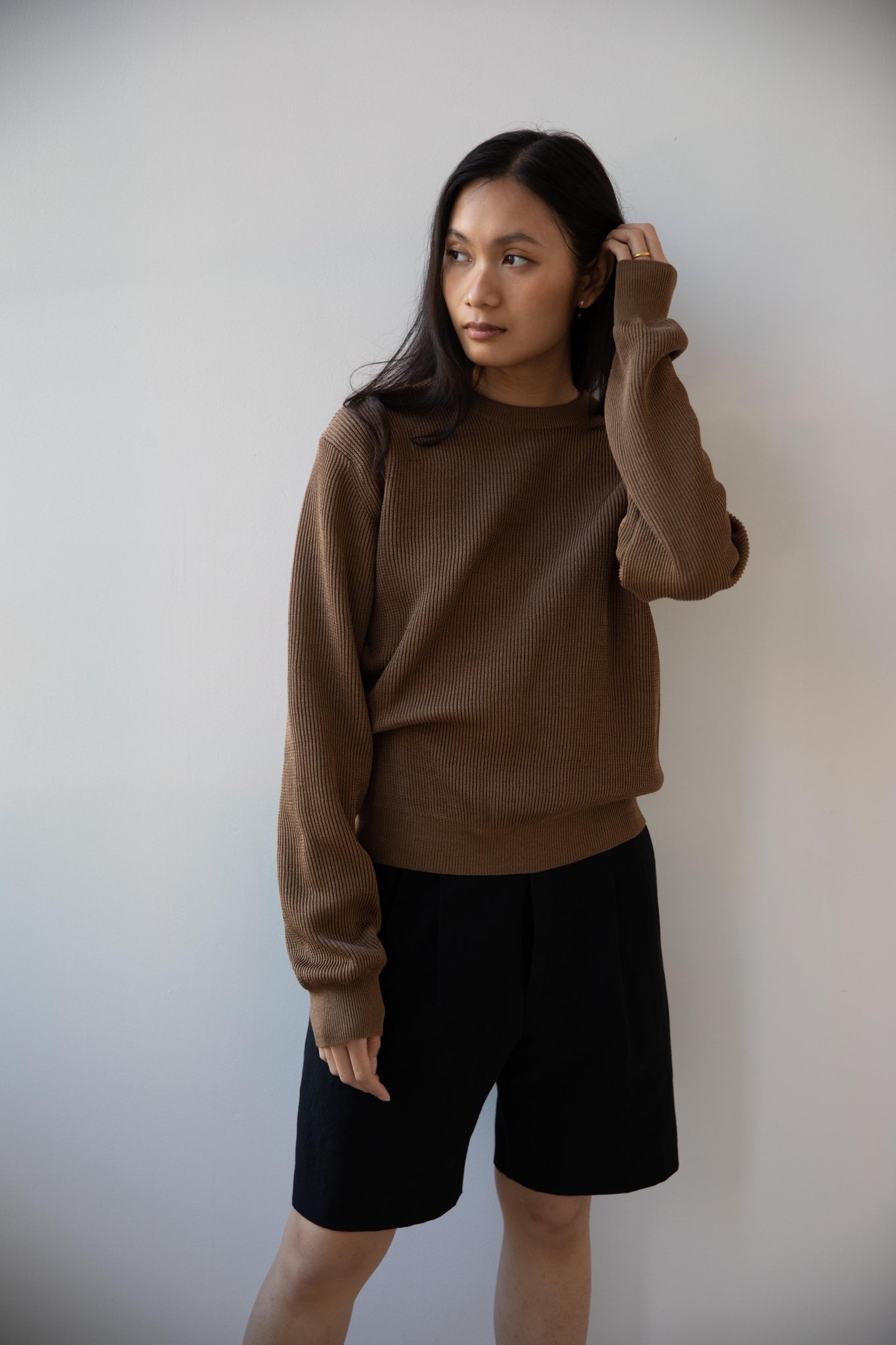 ニット/セーター AURALEE RIB KNIT SHORT P/O" AURALEE】 SUPER HARD TWIST RIB KNIT SHORT P/O – ONENESS ONLINE STORE